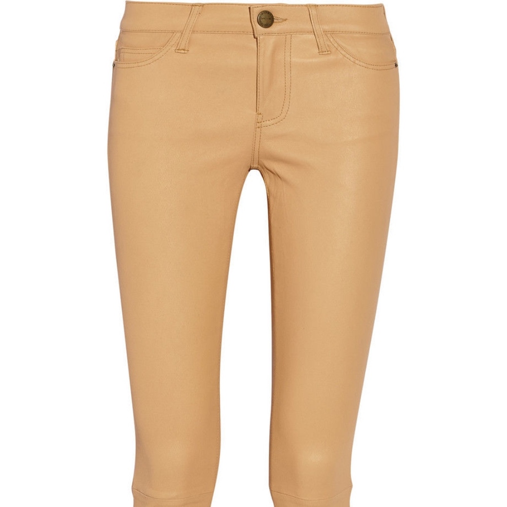 Current/Elliott Side Slit Stiletto Leather Pants